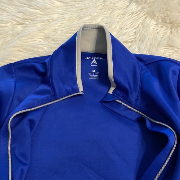 ANTIGUA Women Jacket beautiful blue color with from zipper BNWOT size M - Picture 14 of 16